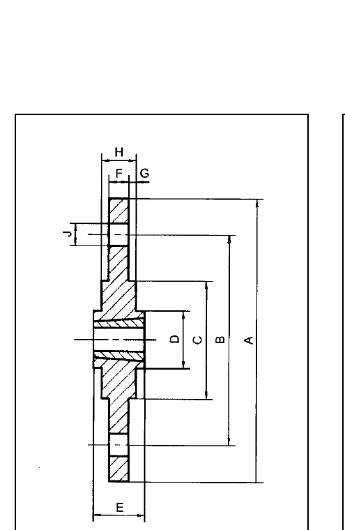 Taper Bore Bolt-On Hubs dimensional reference