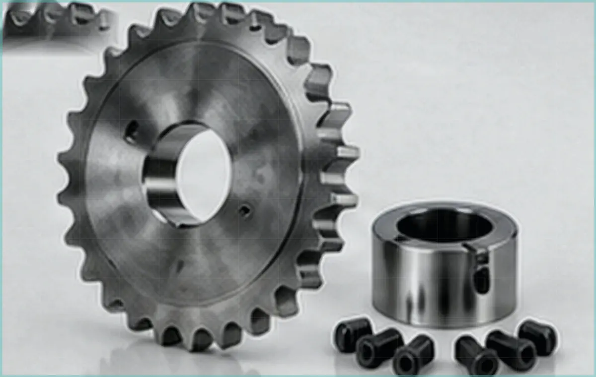 Illustrative taper-lock sprocket interface