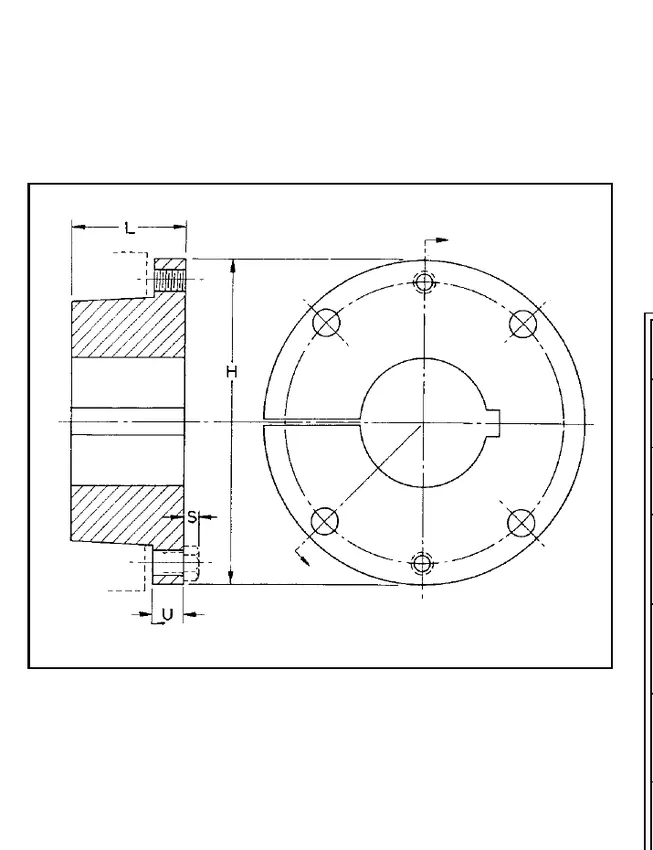 XT Bushings dimensional reference